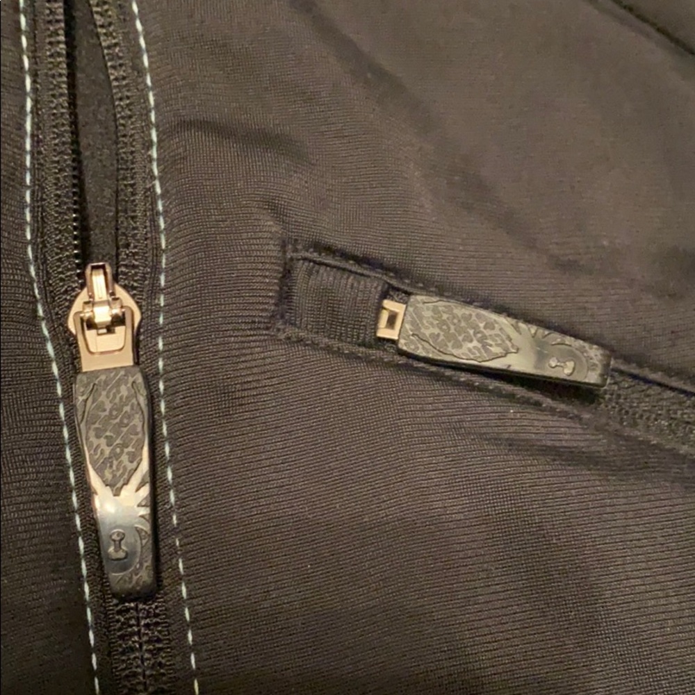 Spyder black collared zip up - Picture 3 of 9